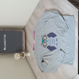 Women's Vintage Mossimo Owl Sweater-L